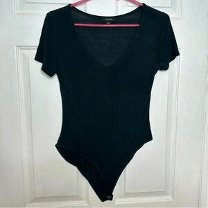 Eclipse Bodysuit V-Neck  Green Size Medium